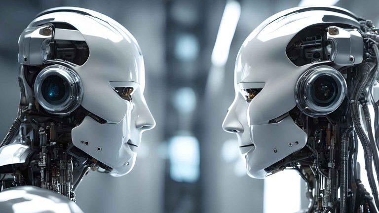 Robots intelligents générés avec DeepAI.